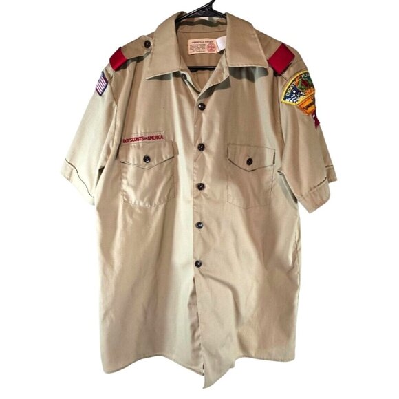 Boy Scouts of America Vintage Shirt Top Chest 45" Length 30" Patches Florida - Picture 1 of 6